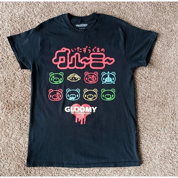 Gloomy Bear Issac Morris T-Shirt Men's Medium Black Short Sleeve Limited Edition - Picture 1 of 6